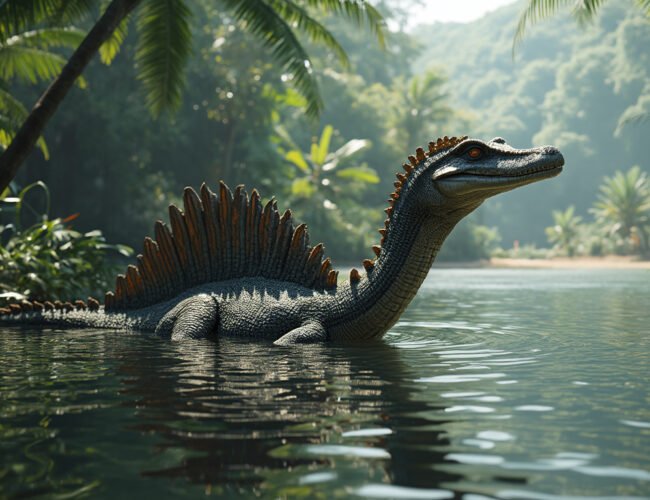 Spinosaurus : le dinosaure aquatique qui défie les connaissances sur les prédateurs terrestres